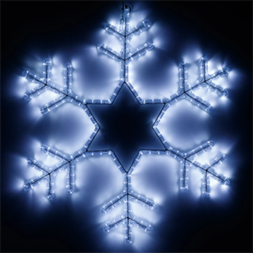 Фигура cветодиодная ARD-SNOWFLAKE-M4-750x750-324LED White (230V, 18W) (Ardecoled, IP65) 025307 - Viokon.com