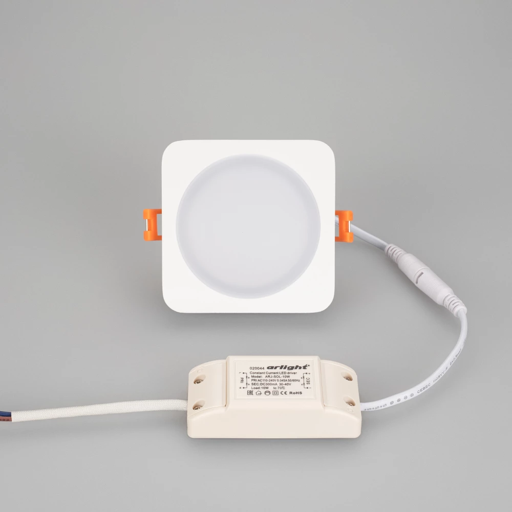 Светодиодная панель LTD-96x96SOL-10W Day White 4000K (Arlight, IP44 Пластик, 3 года) 017634 - Viokon.com