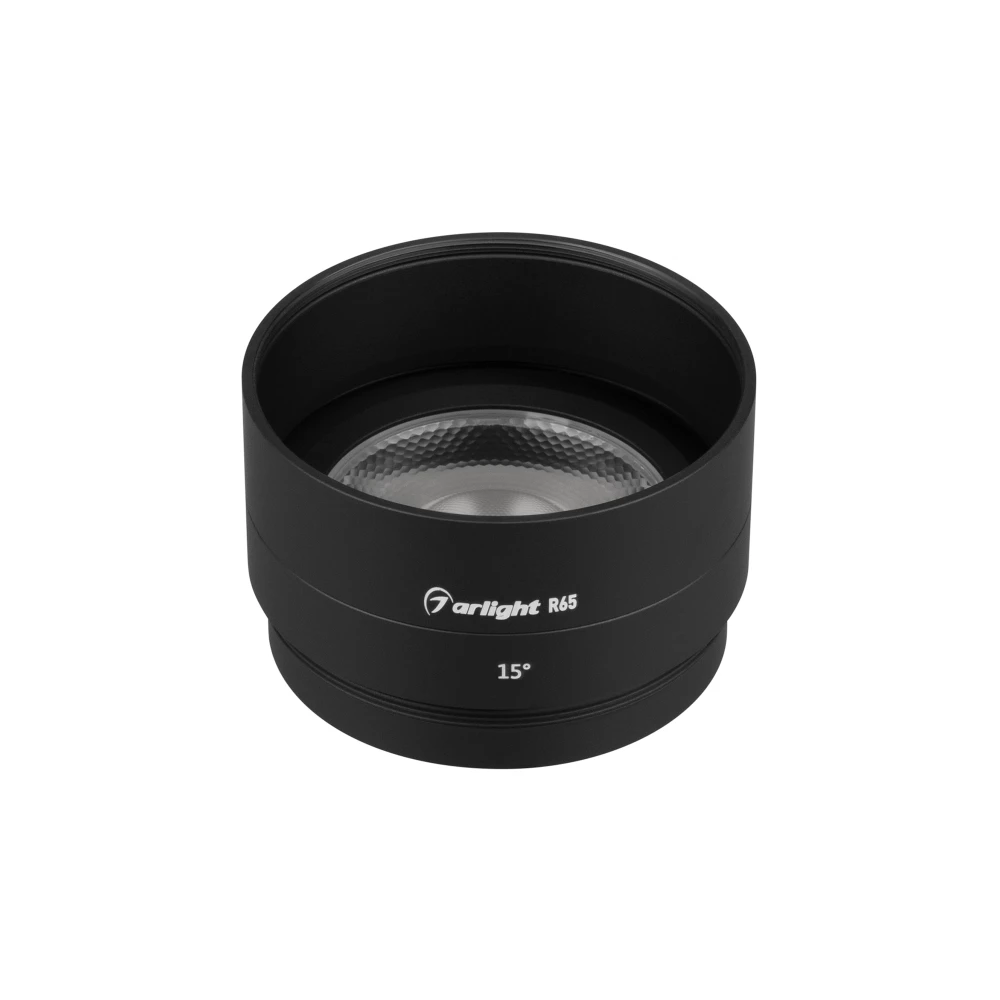 Насадка с фиксированным углом LGD-ARTIFACT-LENS-R65 (BK, 15 deg) (Arlight, Металл) 057120 - Viokon.com