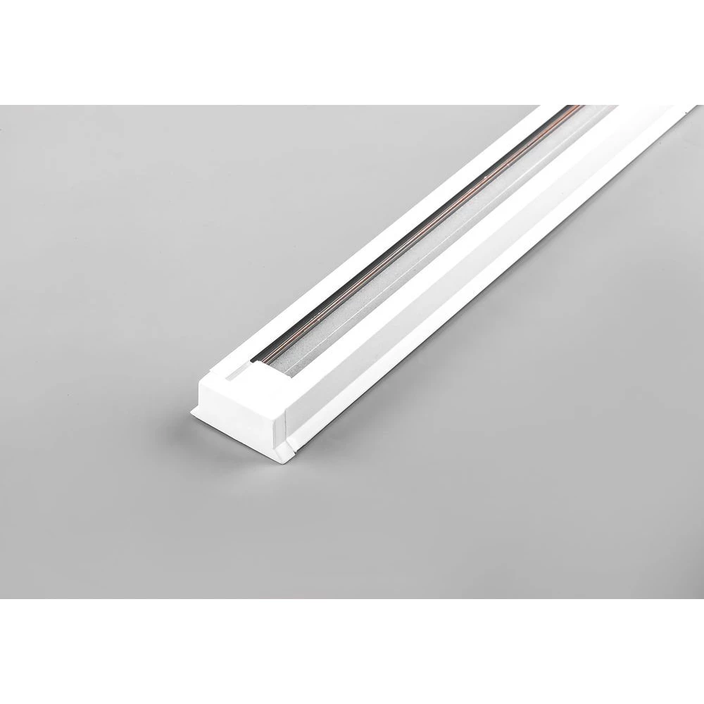 Шинопровод для трековых светильников, белый, 1м,  в наборе токовод, заглушка, крепление, CAB1000 (10313) - Viokon.com