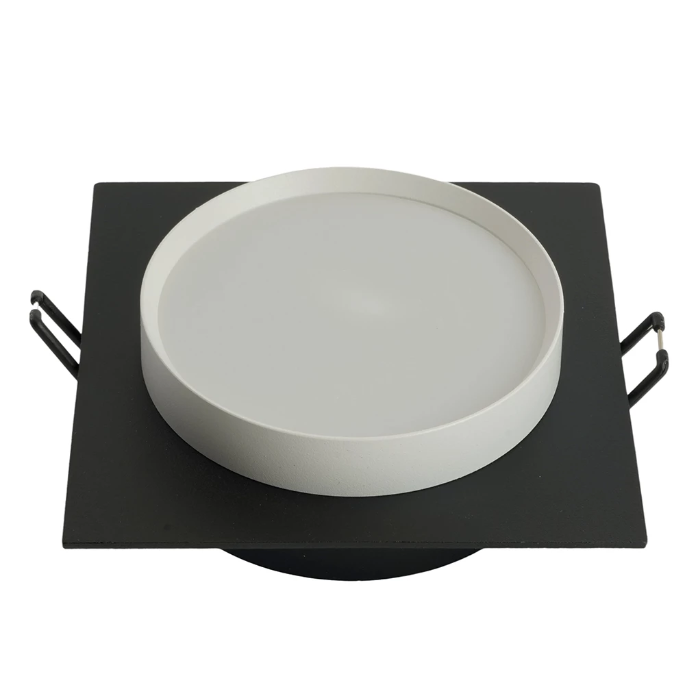 Светильник встраиваемый Feron DL506 потолочный GX53 черный + белый квадрат (51360) - Viokon.com