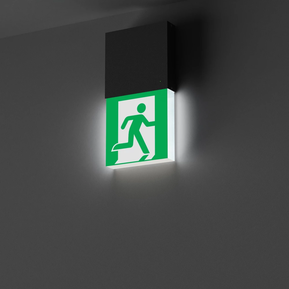 Световой указатель EMG-MARK-M-3H-BK (Arlight, IP40 Металл, 5 лет) 057966 - Viokon.com