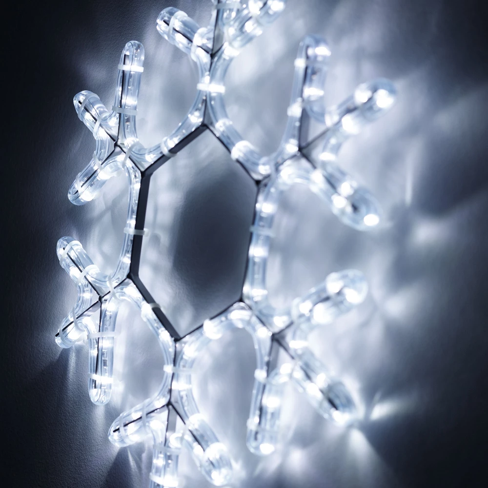 Фигура светодиодная ARD-SNOWFLAKE-M7-450x375-108LED White (230V, 6.5W) (Ardecoled, IP65) 034249 - Viokon.com