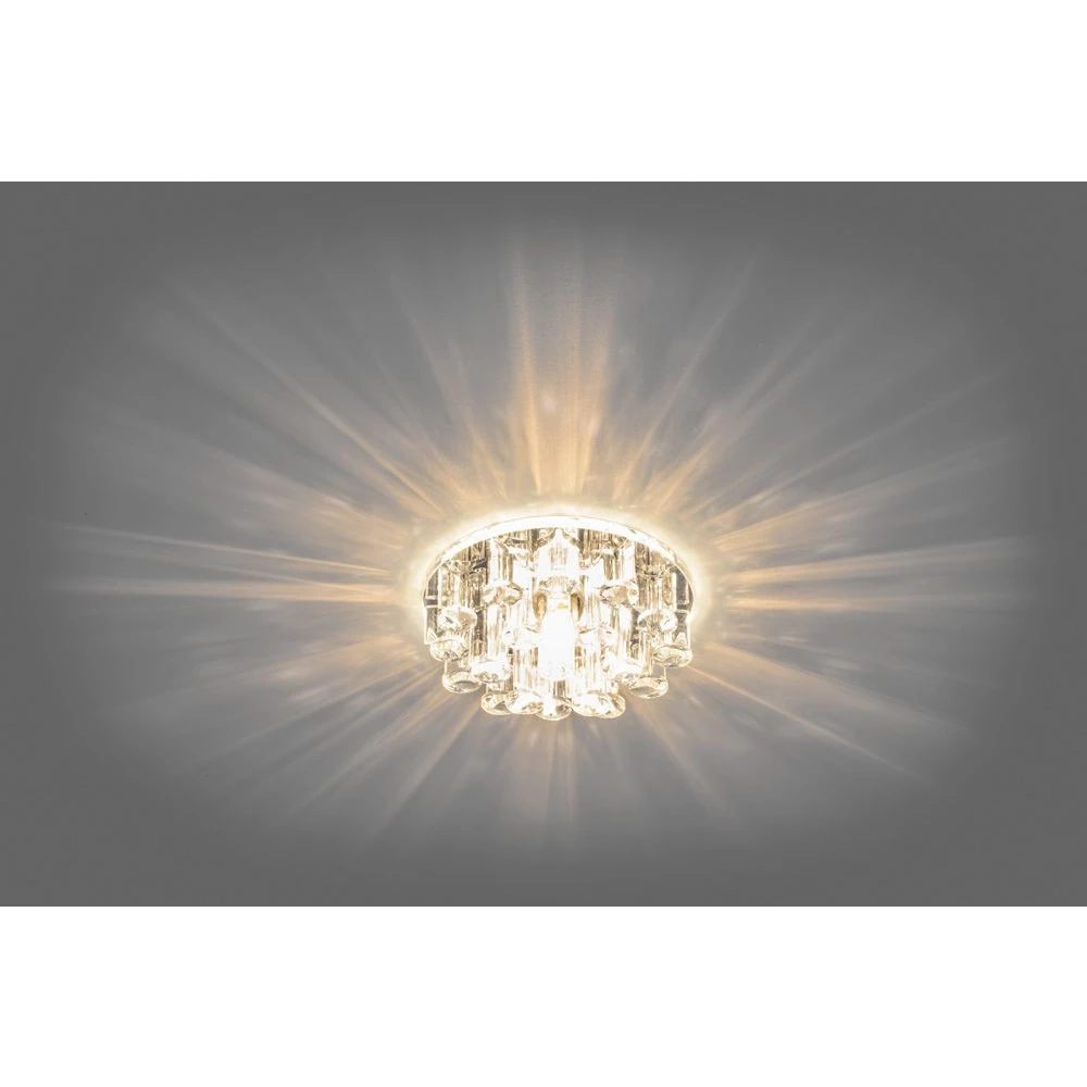 Светильник встраиваемый с белой LED подсветкой Feron 1550 потолочный JCD9 G9 прозрачный (27974) - Viokon.com