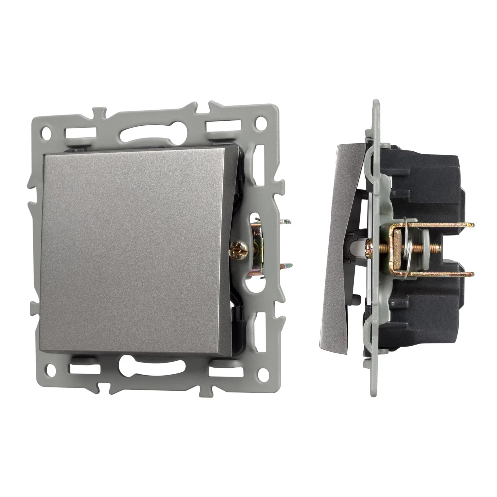 Механизм выключателя одноклавишный перекрёстный SWT-MKX1-PL-GR (250V, 16A) (Arlight, -) 043720 - Viokon.com