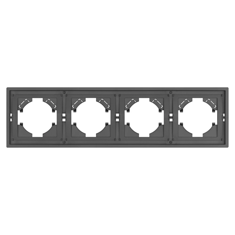 Рамка пластиковая FRM-TENDO-SFPL-4-GR (Arlight, Матовый графитовый) 054655 - Viokon.com