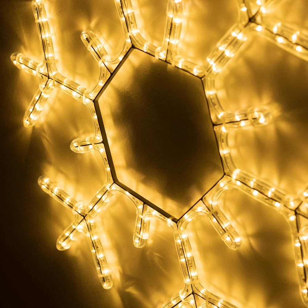 Фигура светодиодная ARD-SNOWFLAKE-M5-600x600-360LED Warm (230V, 20W) (Ardecoled, IP65) 034253 - Viokon.com