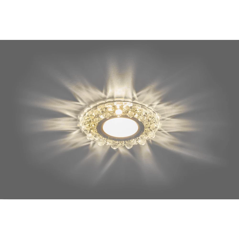 Светильник встраиваемый с белой LED подсветкой Feron CD924 потолочный MR16 G5.3 прозрачный (28899) - Viokon.com