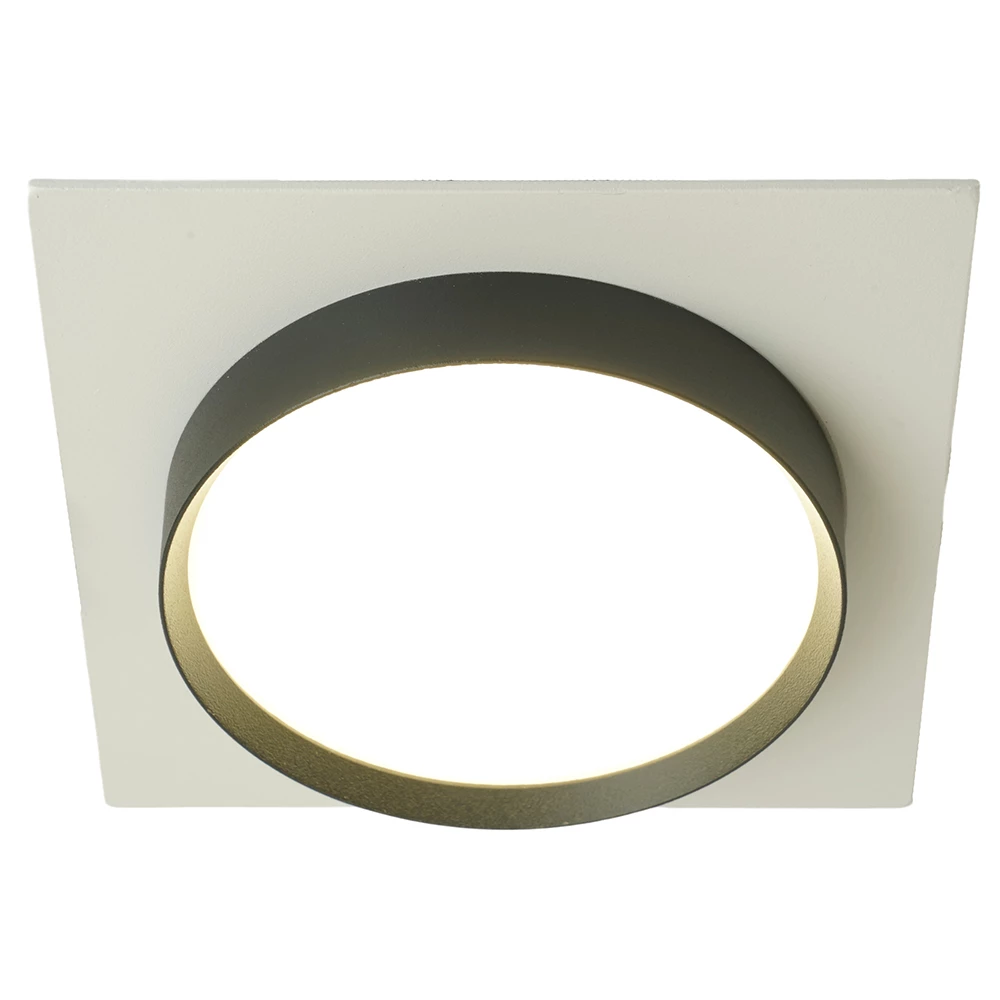 Светильник встраиваемый Feron DL506 потолочный GX53 белый + черный квадрат (51359) - Viokon.com