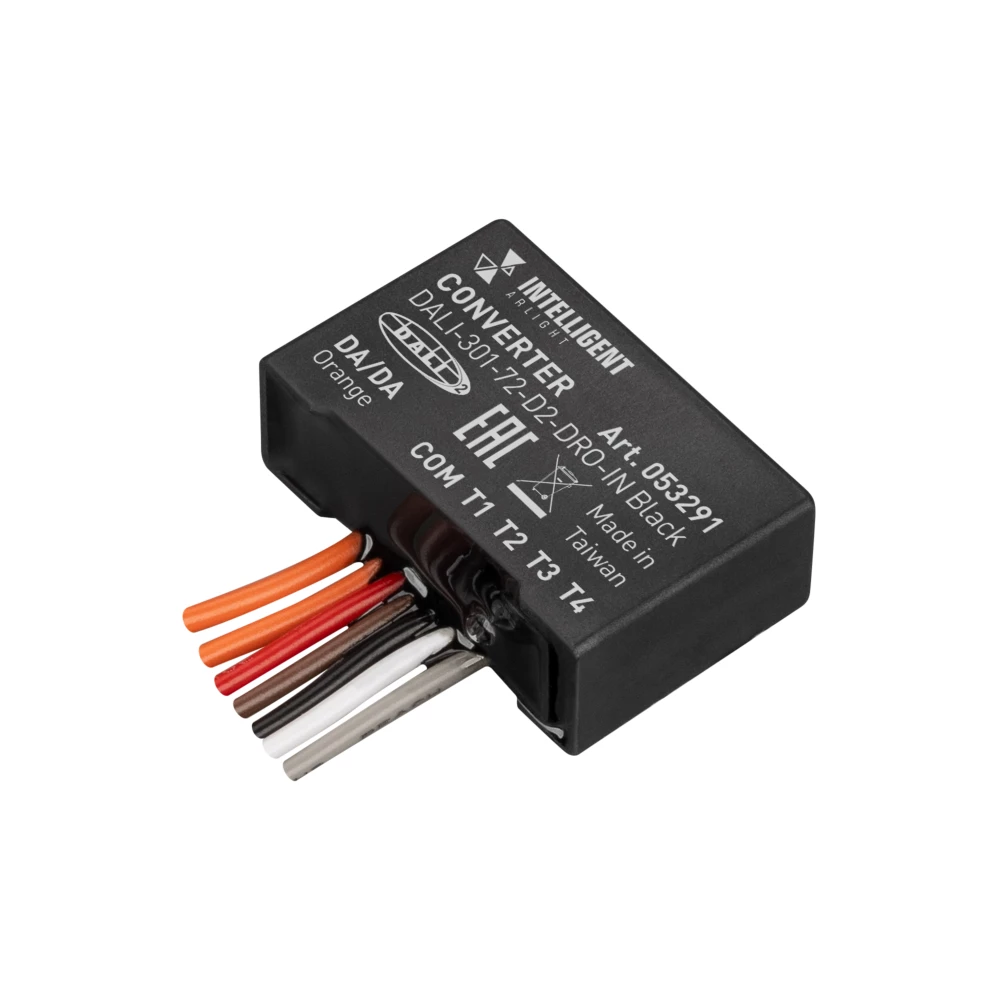 INTELLIGENT ARLIGHT Конвертер DALI-301-72-D2-DRO-IN Black (BUS) (IARL, Пластик) 053291 - Viokon.com