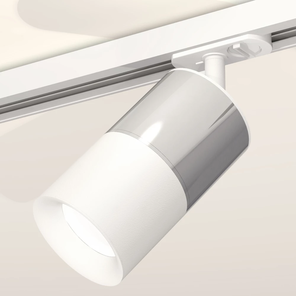 Комплект трекового светильника XT7401071 SWH/PSL белый песок/серебро полированное MR16 GU5.3 (A2536, C7405, A2070, C7401, N7010) - Viokon.com