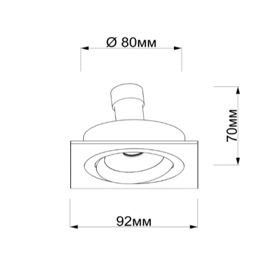 Встраиваемый светильник SAG BQ W - Viokon.com
