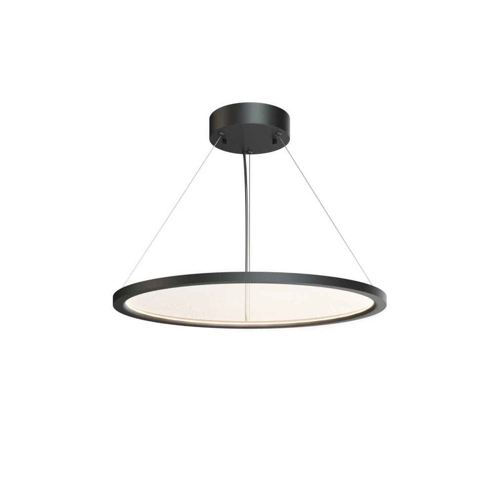 Подвесной светильник горизонтальный VEIL 35 Вт 600В1500 мм LED 2700-6000K IP20 пульт ДУ в комплекте черный алюминий акрил - Viokon.com