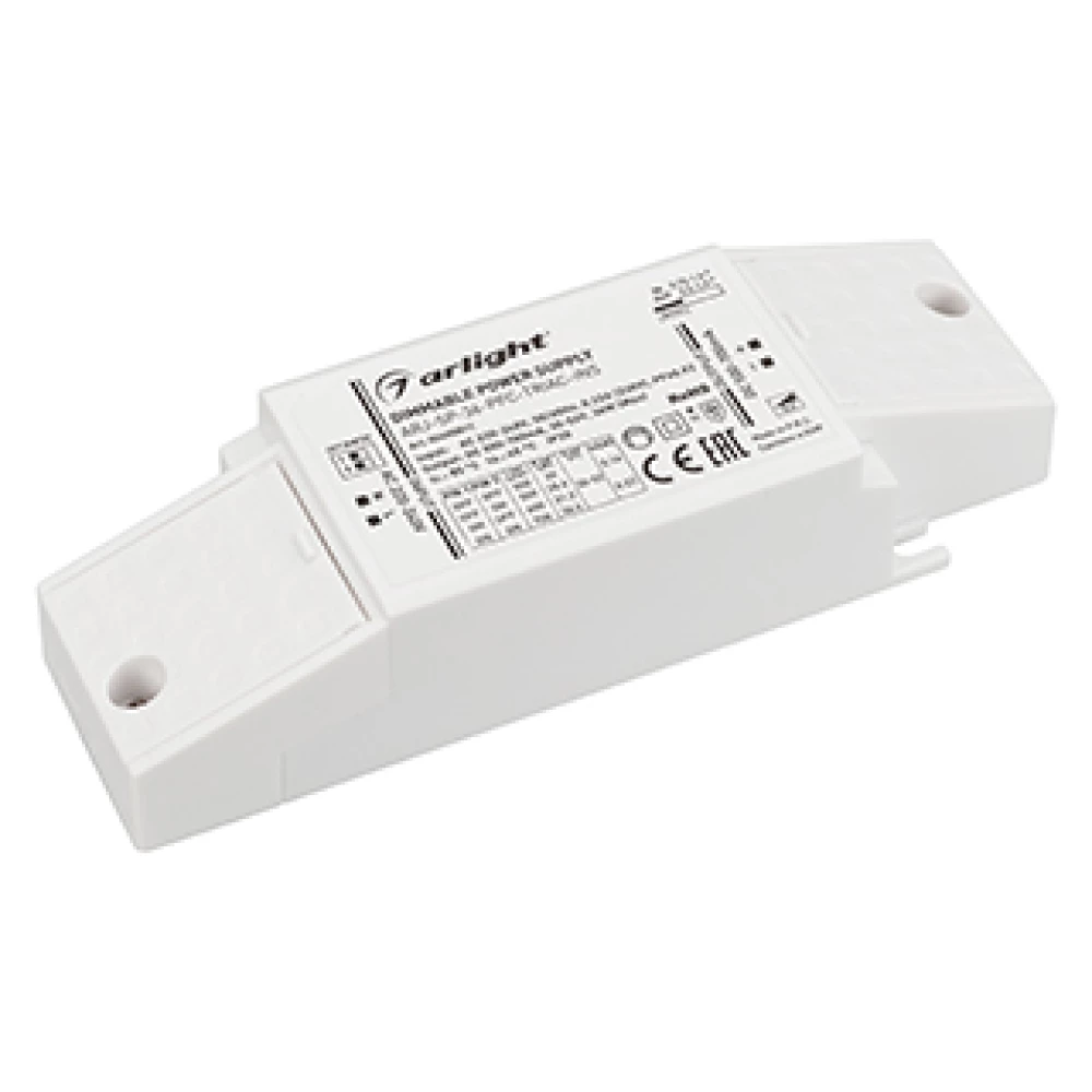 Блок питания ARJ-SP-36-PFC-TRIAC-INS (36W, 30-52V, 0.5-0.7A) (Arlight, IP20 Пластик, 5 лет) 026058(1) - Viokon.com