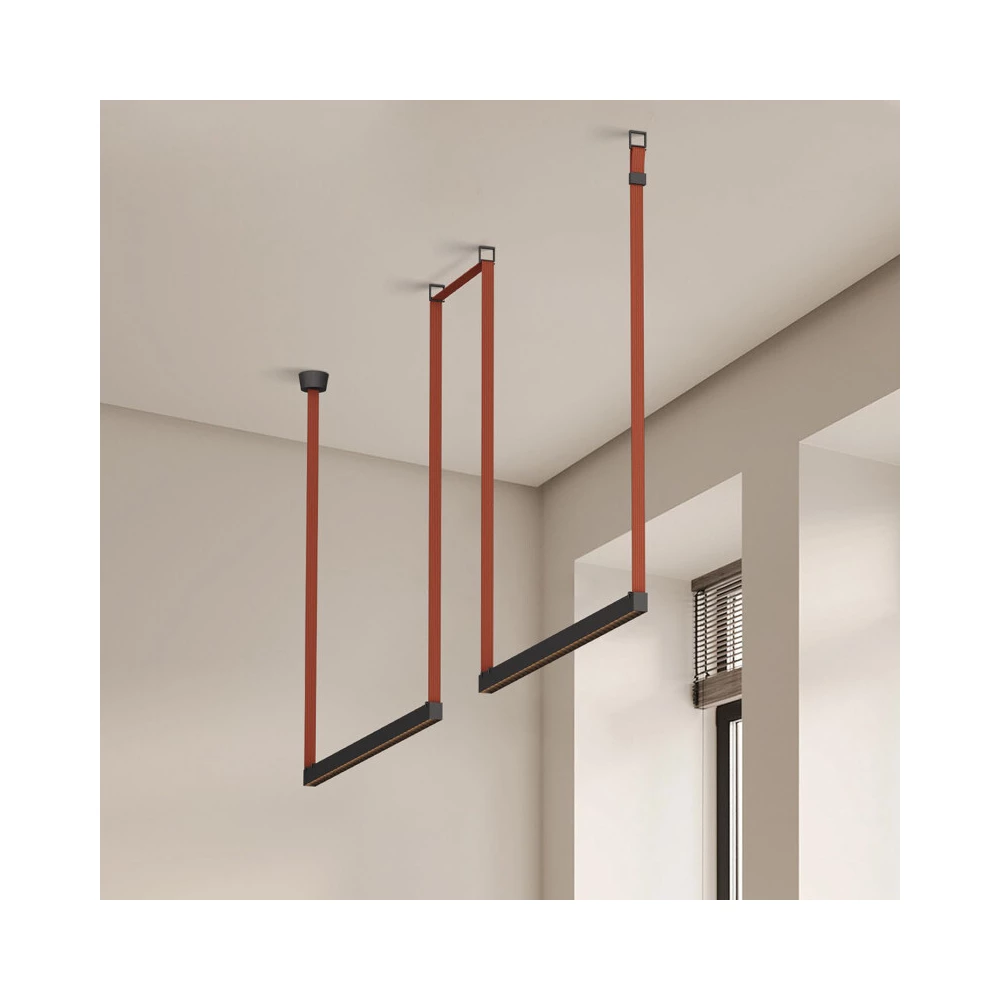 DK5573-BK Cветильник для трека-ремня Belty серия Grill со светодиодом L642W40H45мм 48V DC 24W RA90 24 3000K IP20 черный алюминий - Viokon.com