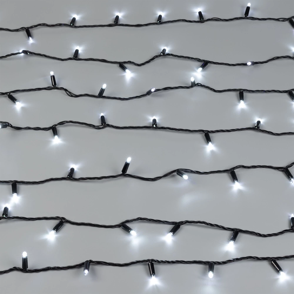 Светодиодная гирлянда ARD-STRING-CLASSIC-10000-BLACK-100LED-STD WHITE (230V, 7W) (Ardecoled, IP65) 025796 - Viokon.com