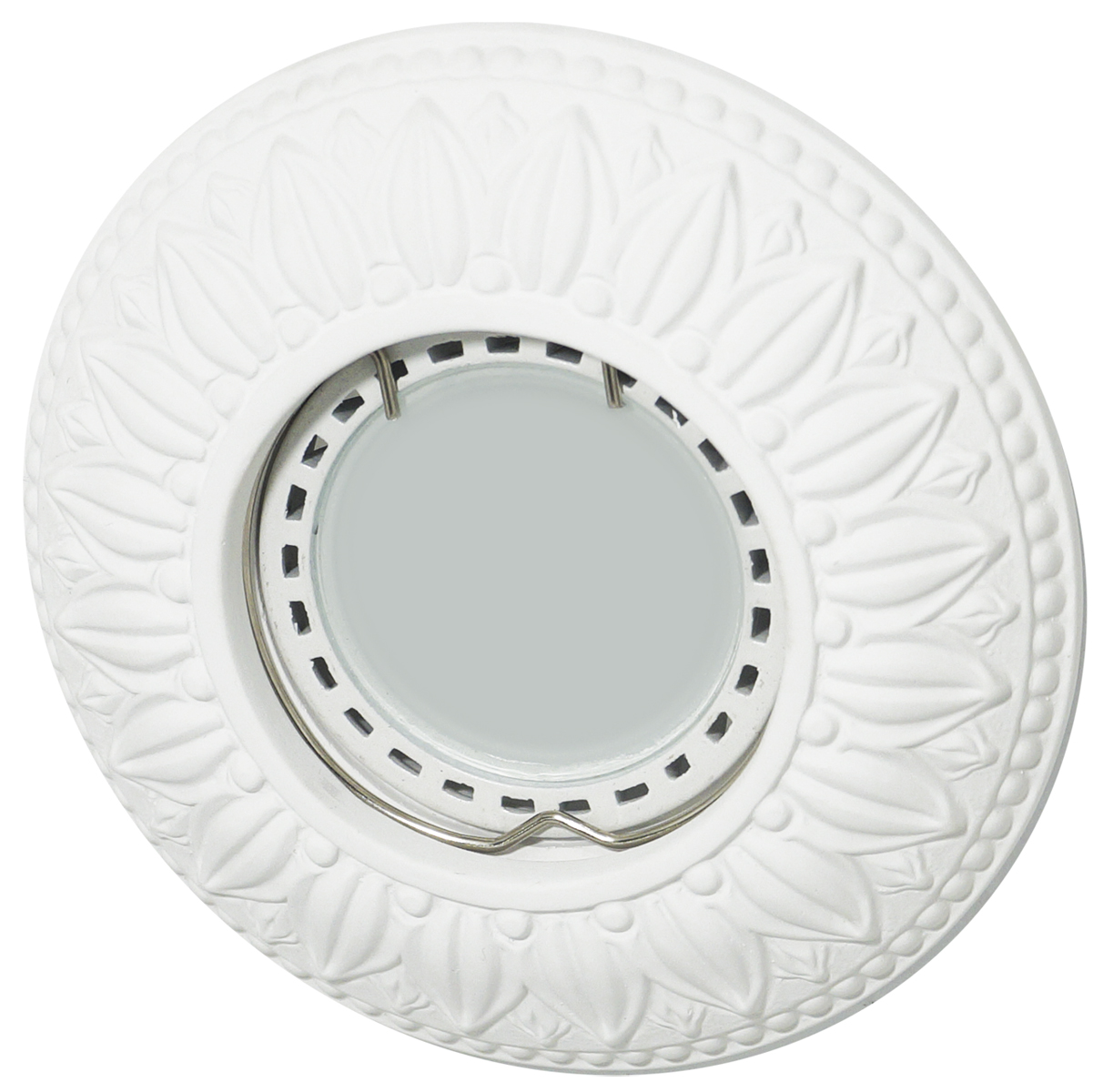 Встраиваемый гипсовый декоративный светильник RD-001 Wh - Viokon.com