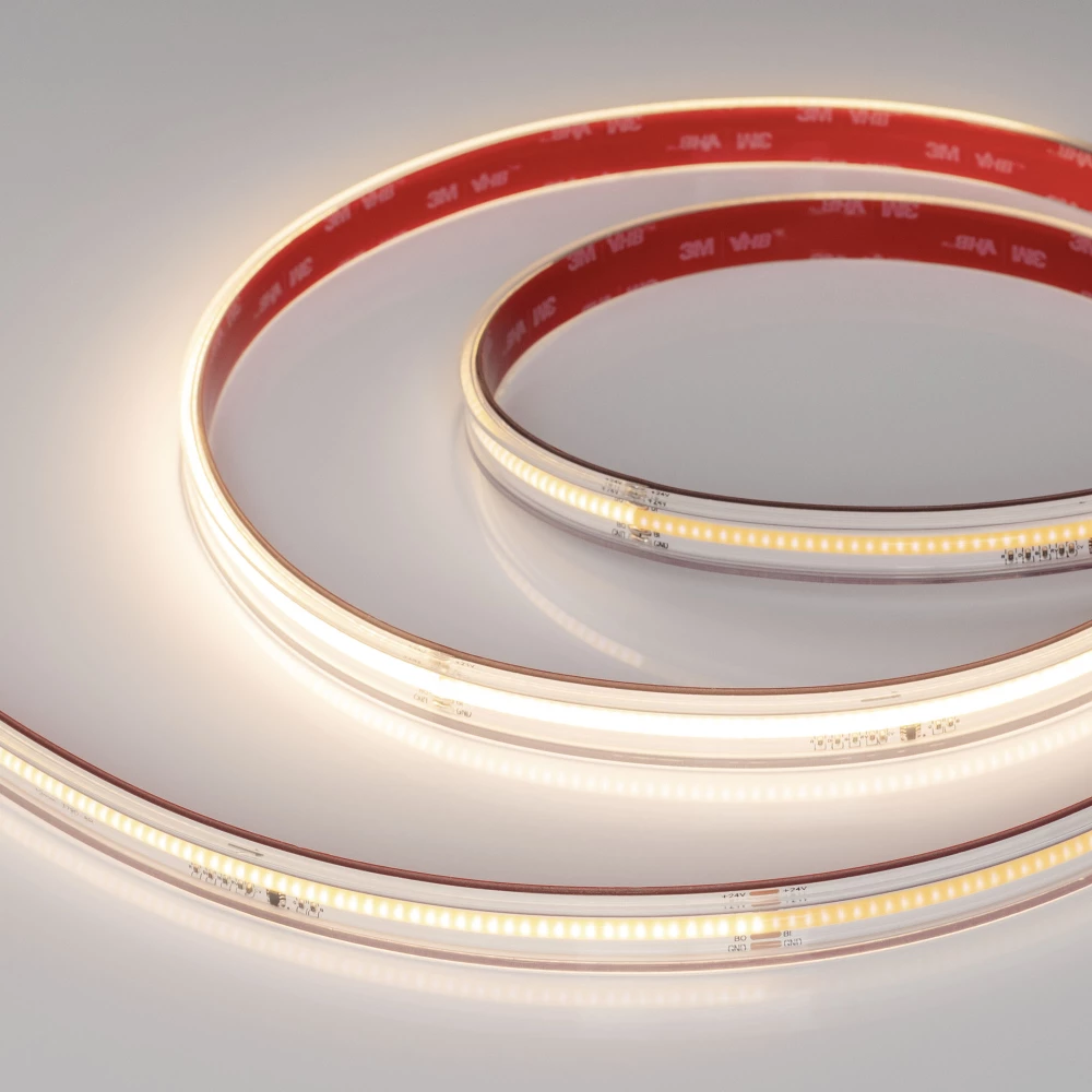 Лента герметичная SPI-COB-PS-X378-14mm 24V Warm3000-PX63-BPT (7 W/m, IP67, 5m) (Arlight, бегущий огонь) 041742 - Viokon.com