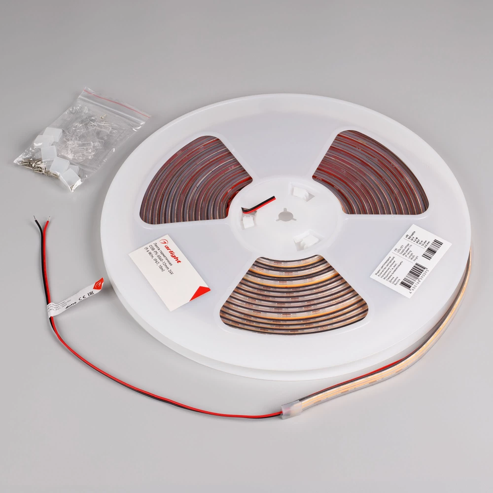 Лента герметичная COB-PS-X560-12mm 24V Warm3000 (9.6 W/m, IP67, 10m) (Arlight, 5 лет) 048909 - Viokon.com