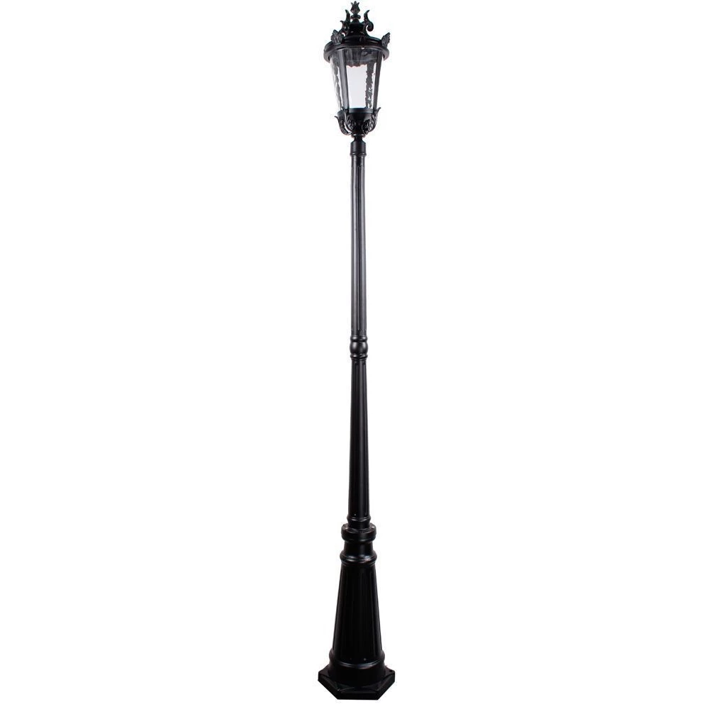 Светильник садово-парковый Feron PL4007 столб круглый 60W 230V E27, черный (11383) - Viokon.com