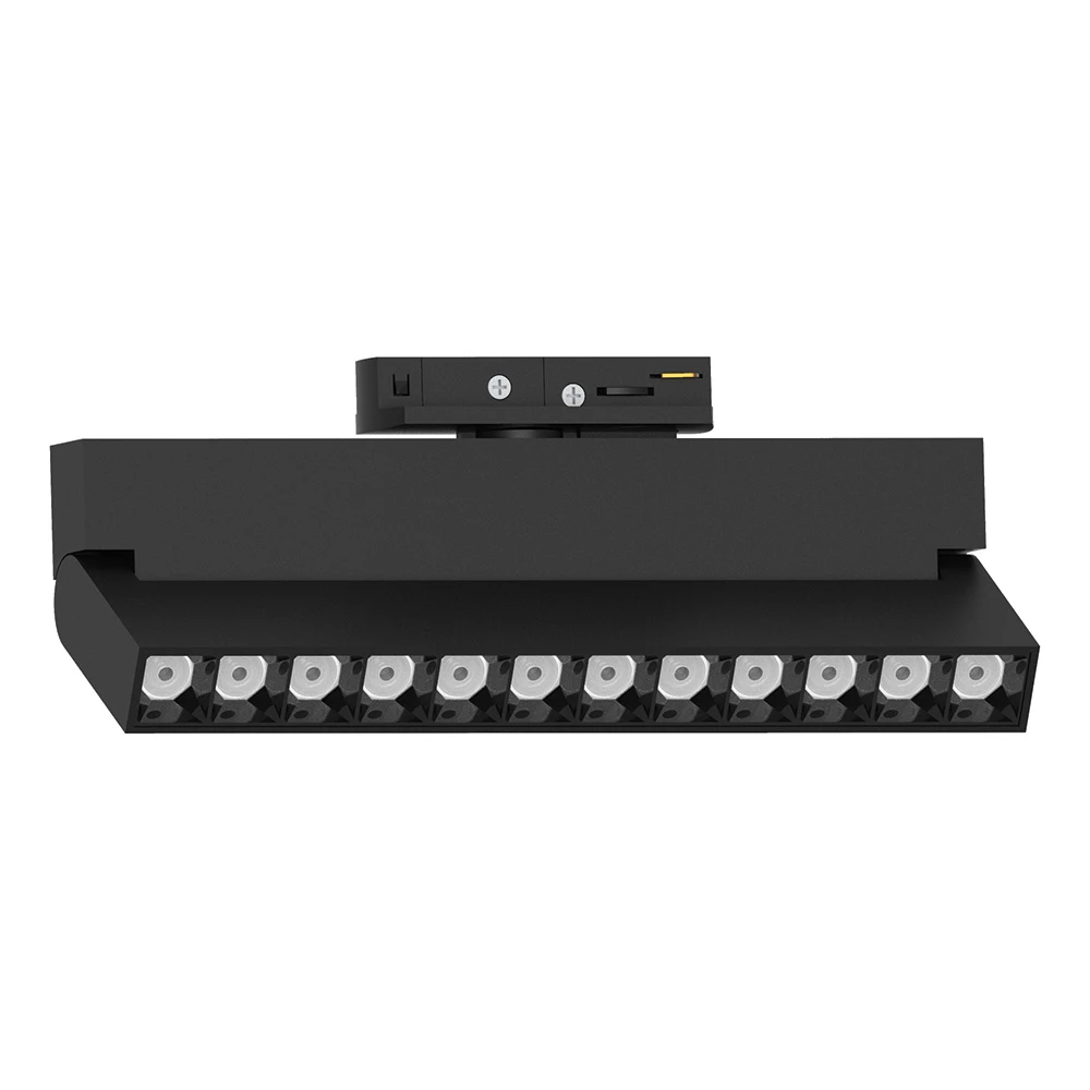 Светильник трековый светодиодный на шинопровод 12W, 1080 Lm, 4000К, 30 градусов, черный, Feron AL139 серия LensFold (51716) - Viokon.com