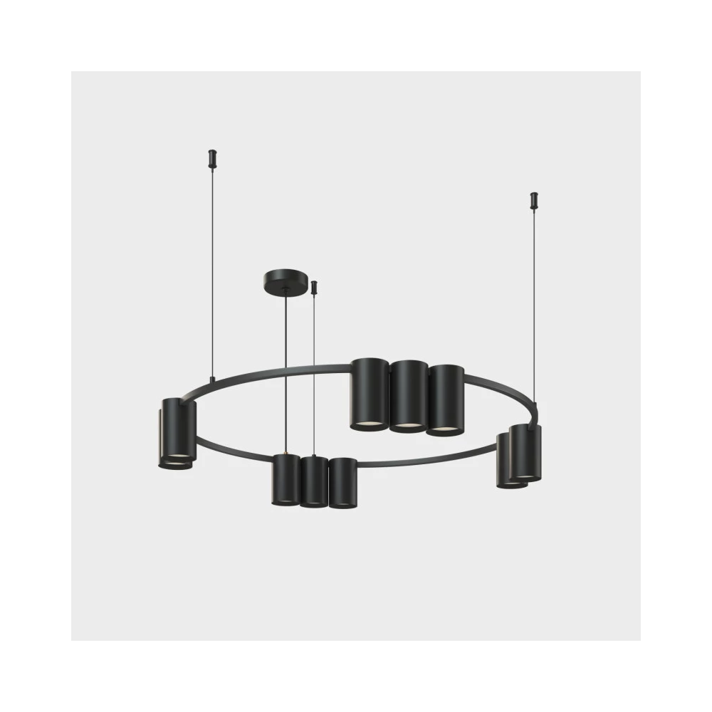 DK4065-BK Подвесной светильник ORBIT IP20 10xGU10 LED до 15 Вт черный матовый алюминий - Viokon.com