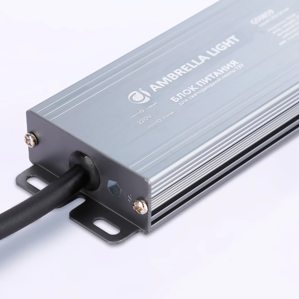 Блок питания для светодиодной ленты 12V 100W 8.3A IP67 110-220V 190*52*20 GS9859 GS9859 блок питания 12V 100W 8.3A IP67 110-220V 190*52*20 - Viokon.com
