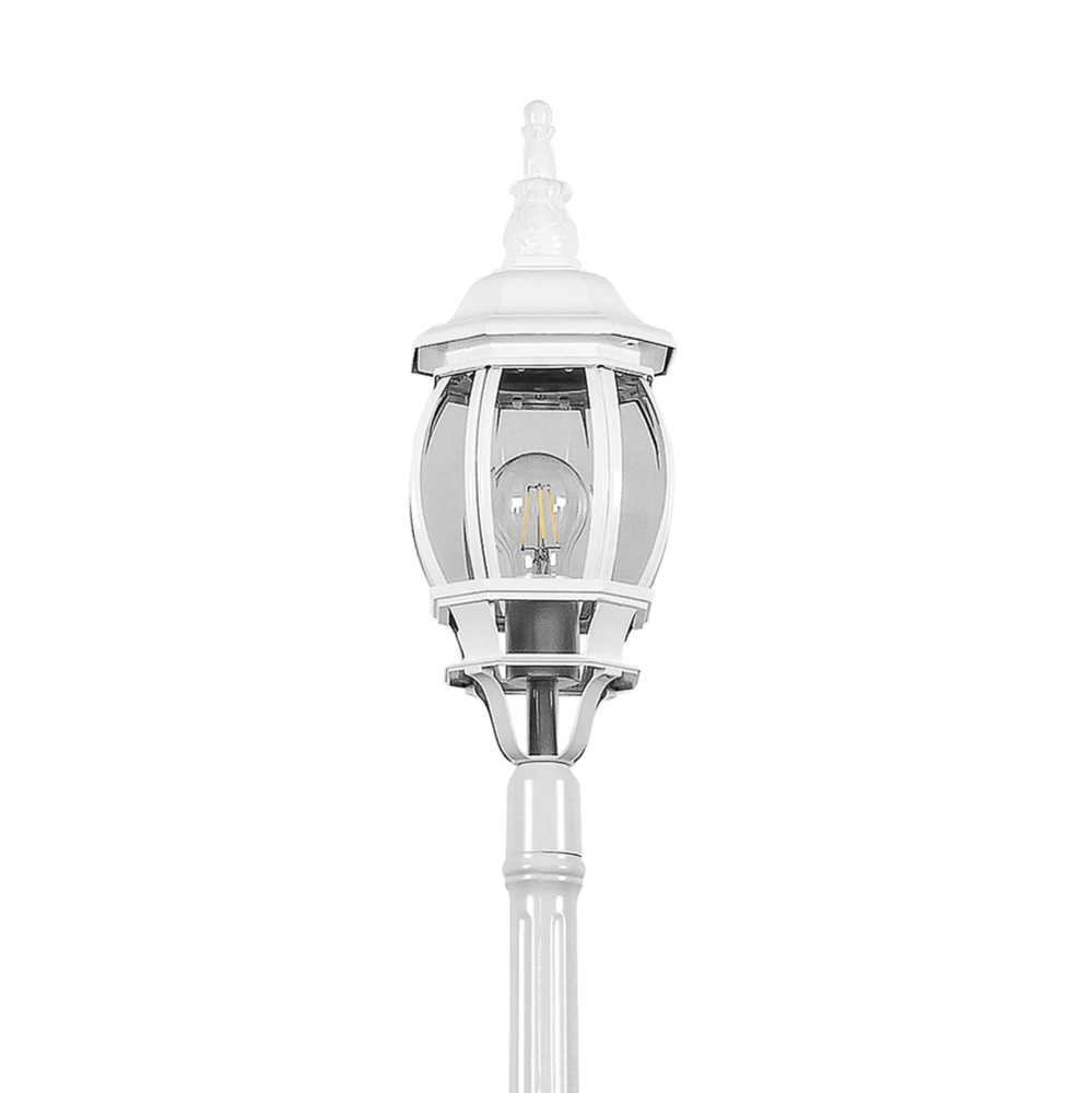 Светильник садово-парковый Feron 8111 столб 100W E27 230V, белый (11209) - Viokon.com