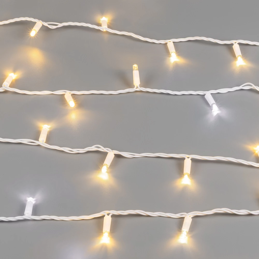 Светодиодная гирлянда ARD-STRING-PRO-10000-WHITE-100LED-FLASH WARM (230V, 7W) (Ardecoled, IP65) 025840 - Viokon.com