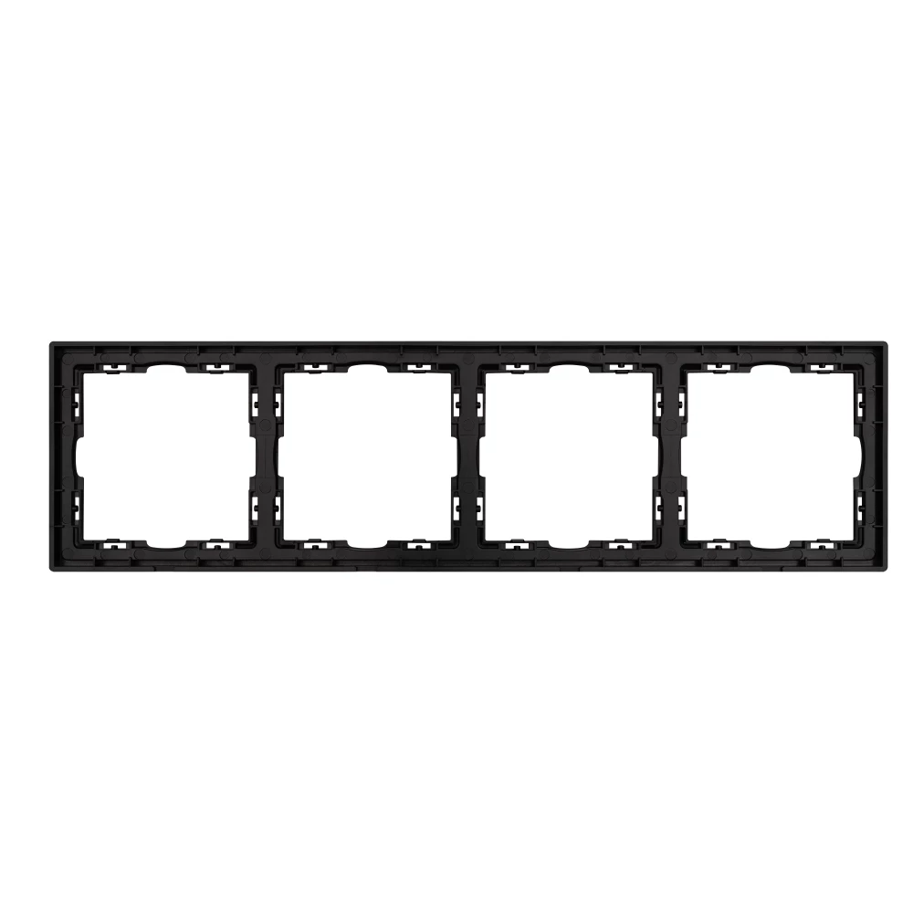 Рамка пластиковая FRM-NOBE-SFPL-4-BK (Arlight, Черный оникс) 054224 - Viokon.com
