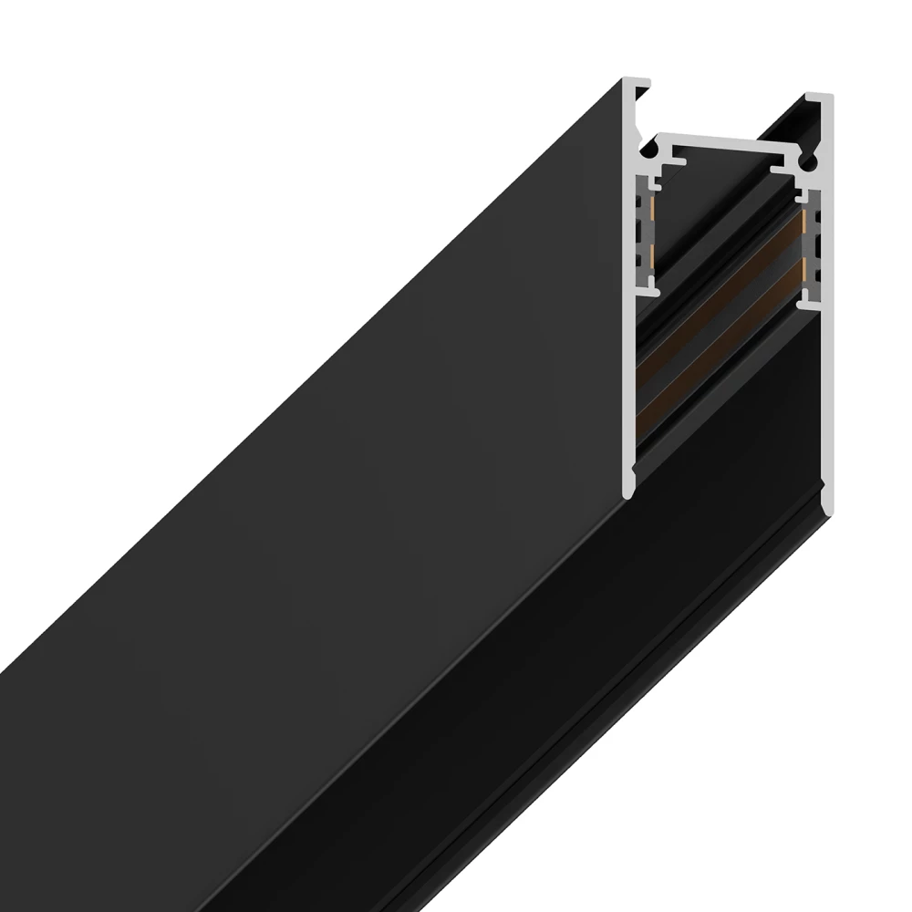 Шинопровод низковольтный накладной Magnetic GL3301 BK черный IP20 48V 1000*26.9*53.7 - Viokon.com