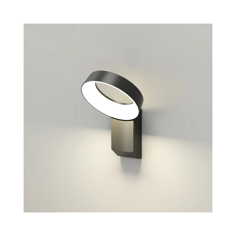 DK9712-BK Настенный светодиодный уличный светильник SANVIK IP65 12 Вт 3000К черный алюминий - Viokon.com