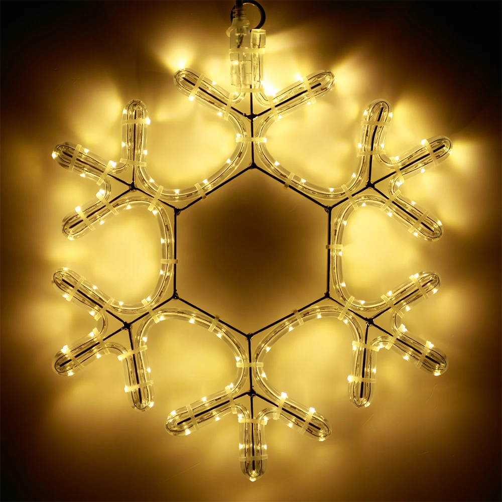 Фигура cветодиодная ARD-SNOWFLAKE-M7-450x375-108LED Warm (230V, 6.5W) (Ardecoled, IP65) 025315 - Viokon.com