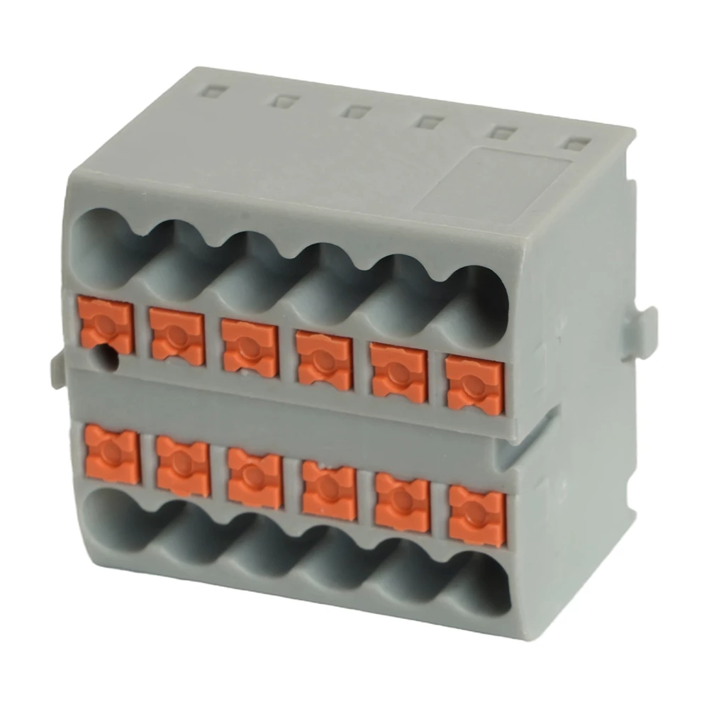 Зажим блочный (групп) для распред.тока нагрузки push-in на 12 точек, сеч 2,5 мм2, 450V, 24А, серый LD580 (49745) - Viokon.com