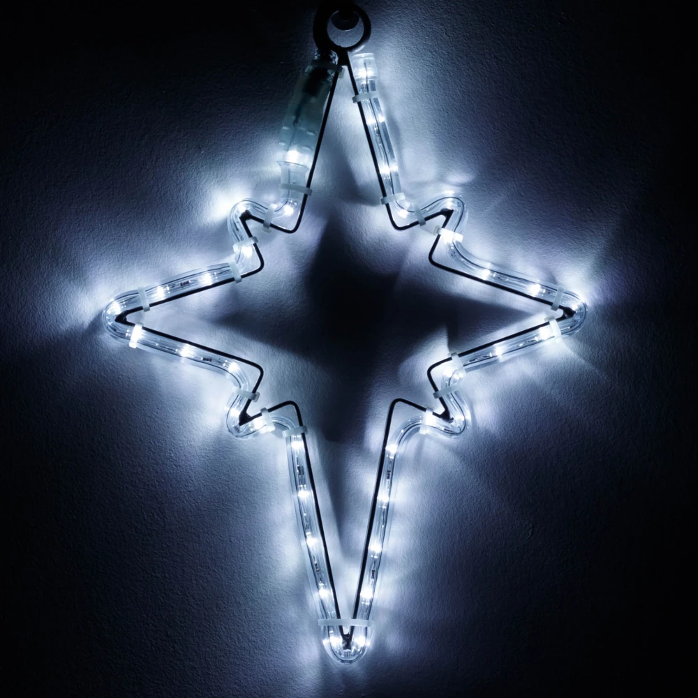 Фигура cветодиодная ARD-STAR-M3-380x250-36LED White (230V, 2.5W) (Ardecoled, IP65) 034246 - Viokon.com