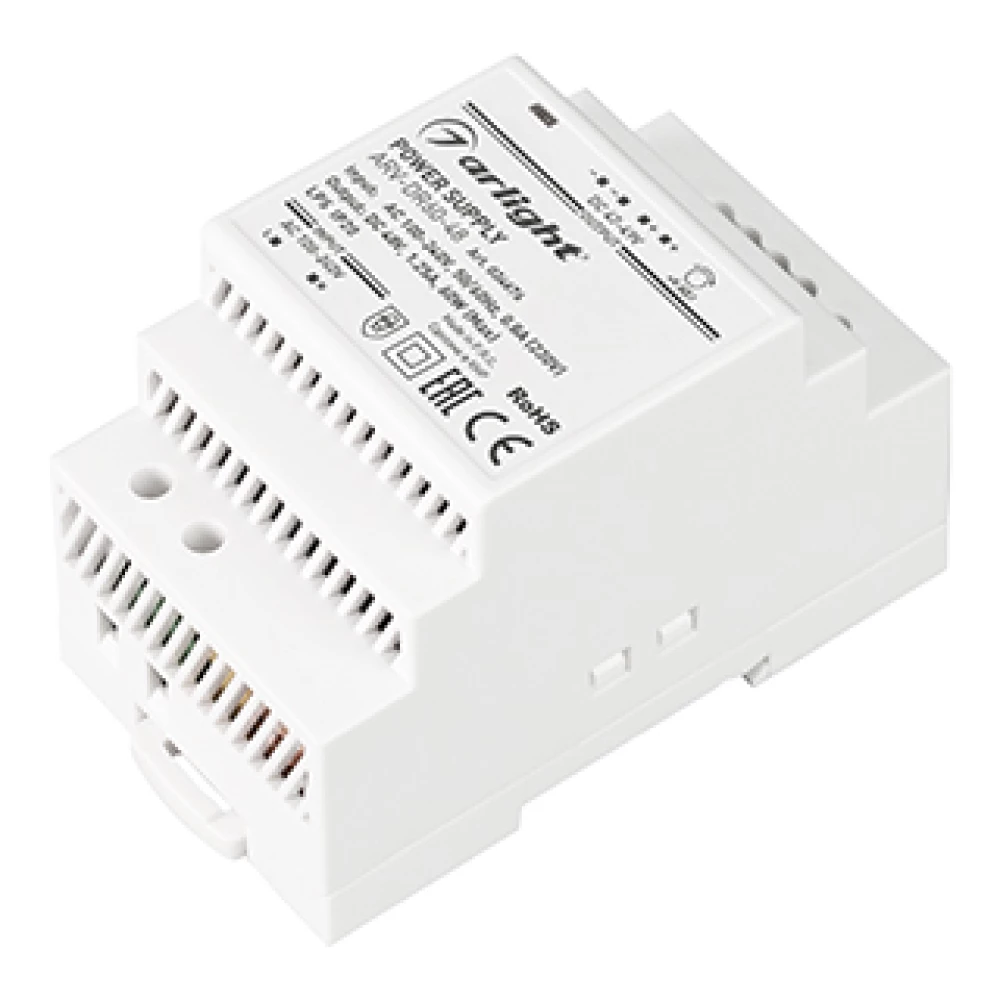 Блок питания ARV-DR60-48 (48V, 1.25A, 60W) (Arlight, IP20 DIN-рейка) 034676 - Viokon.com