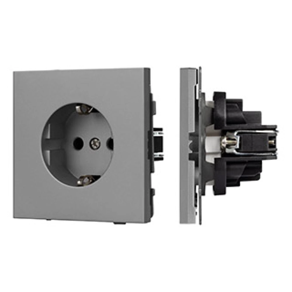 Механизм электрической розетки SCT-TENDO-MEU1-PL-GR (230V, 16A) (Arlight, Графитовый) 054080 - Viokon.com