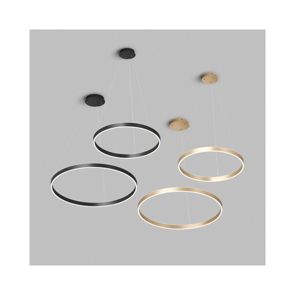 Светильник подвесной RAYDIA 60 Вт 30004000К 8001500 мм металлакрил матовое золото свет вверхвниз - Viokon.com