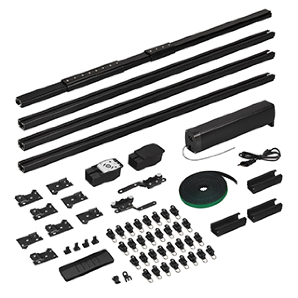 Карниз для штор с электроприводом CNK-M1-TY-RF-4M-BK (Arlight, IP20 Металл, 5 лет) 061463 - Viokon.com