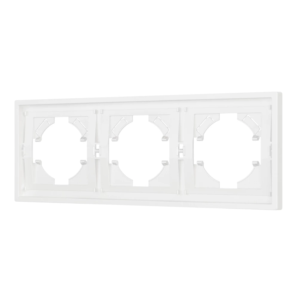 Рамка пластиковая FRM-TENDO-SFPL-3-WH (Arlight, Матовый белый) 054653 - Viokon.com