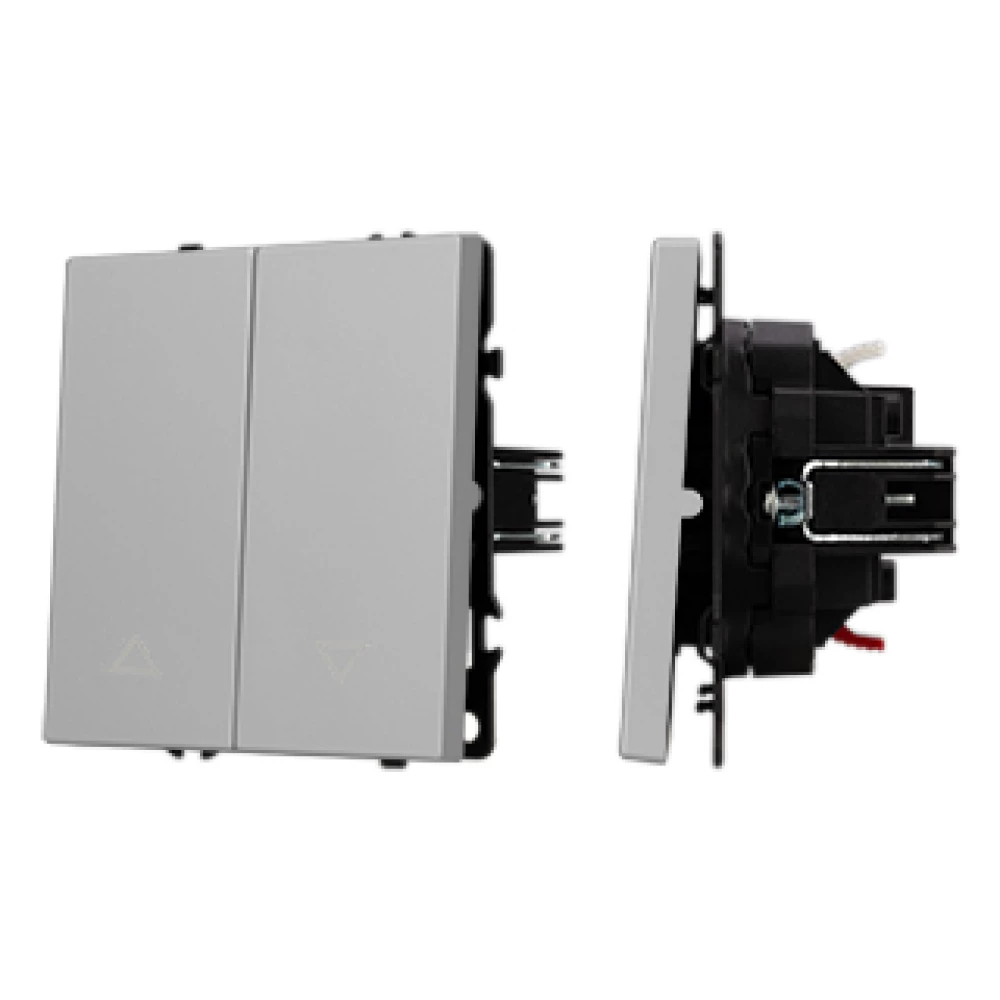 Механизм выключателя управления шторами SWT-NOBE-MKR2-SFPL-IS (230V, 10A) (Arlight, Никель) 059435 - Viokon.com