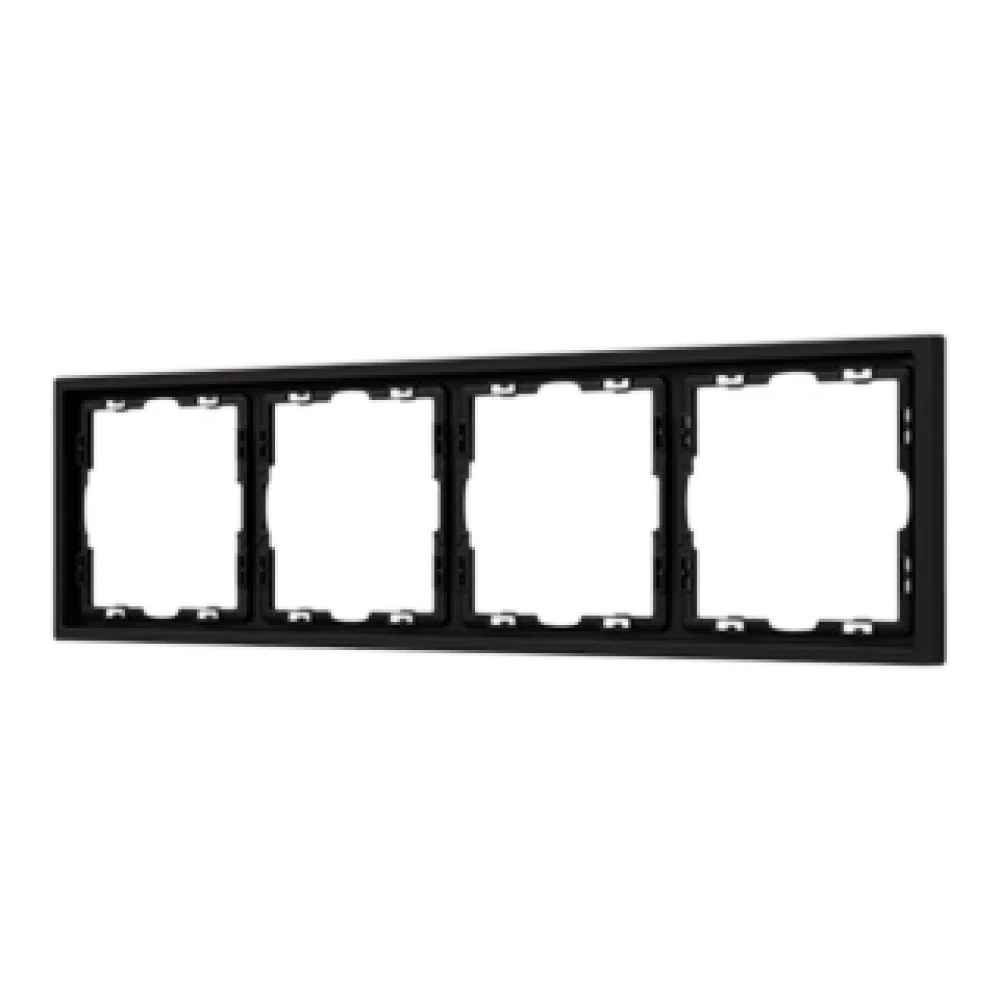 Рамка пластиковая FRM-NOBE-SFPL-4-BK (Arlight, Черный оникс) 054224 - Viokon.com
