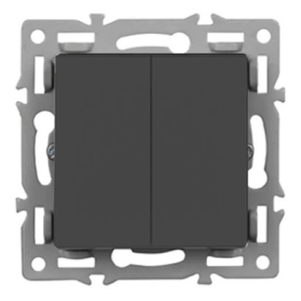 Механизм выключателя двухклавишный непроходной SWT-MK02-PL-BK (250V, 16A) (Arlight, -) 043725 - Viokon.com
