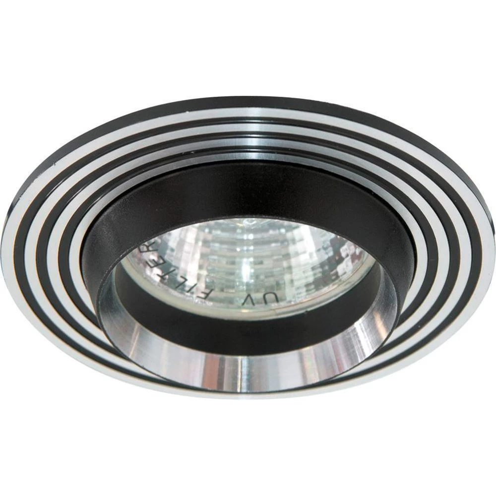 Светильник встраиваемый Feron CD2310 потолочный MR16 G5.3 серебристый-черный (18627) - Viokon.com