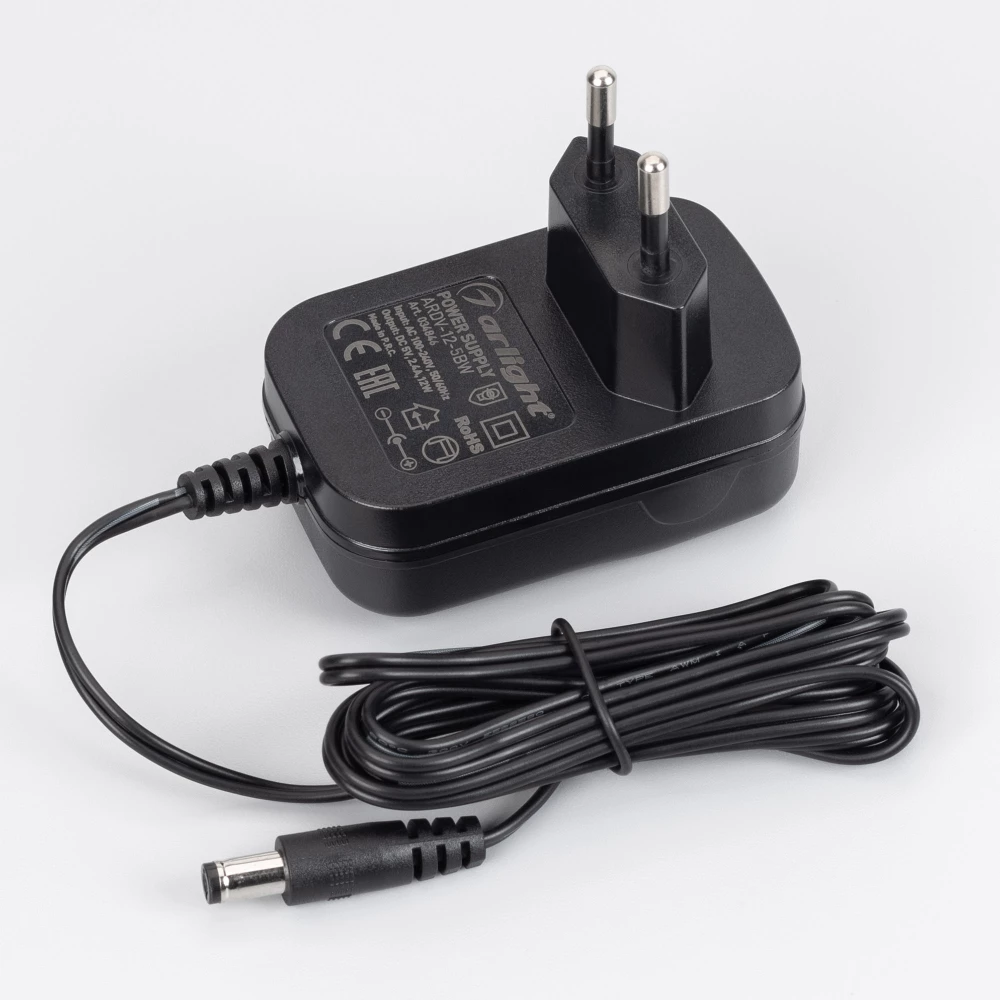 Блок питания ARDV-12-5BW (5V, 2.4A, 12W) (Arlight, Адаптер, 3 года) 034846 - Viokon.com