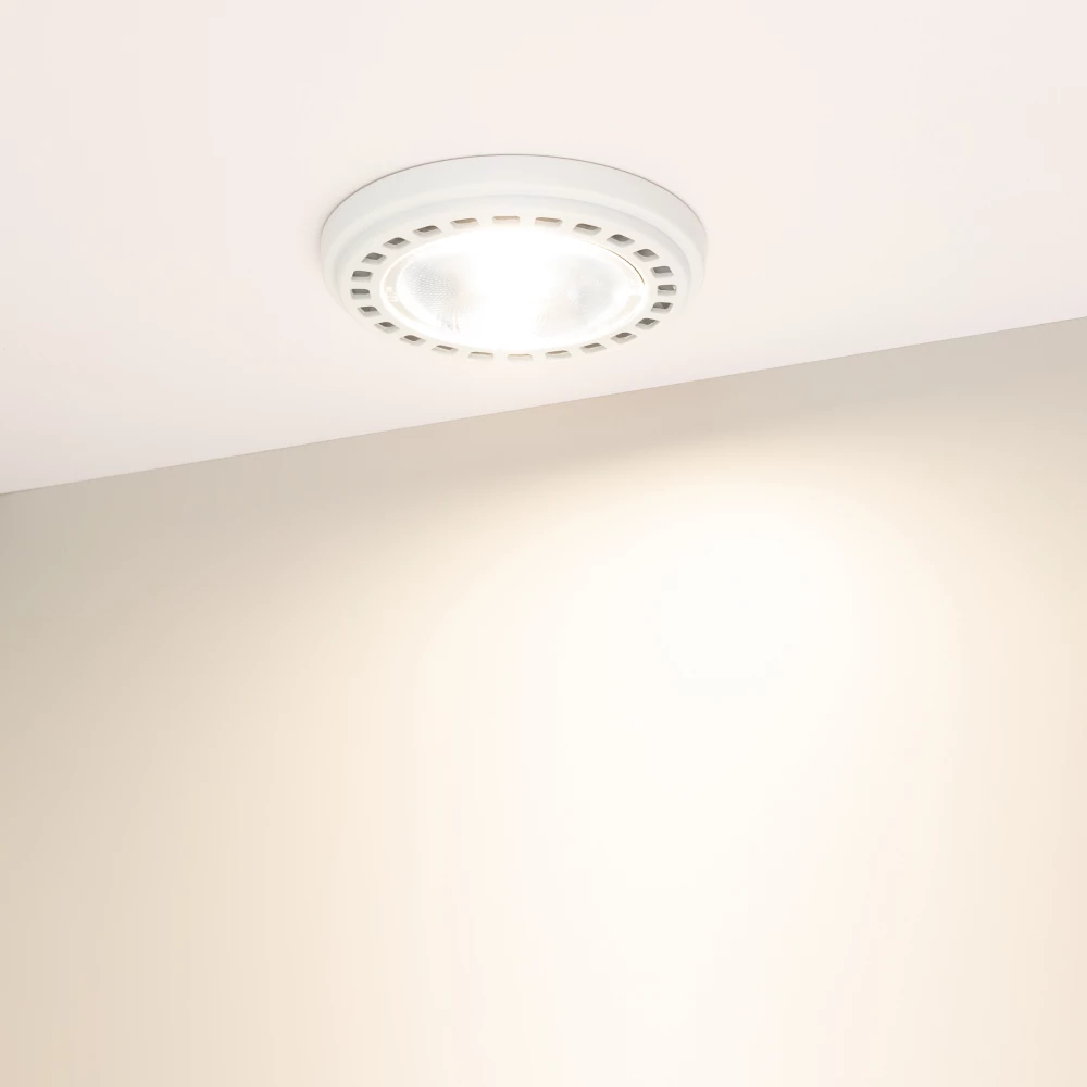 Лампа AR111-UNIT-G53-15W- Warm3000 (WH, 24 deg, 12V) (Arlight, Металл) 025640 - Viokon.com