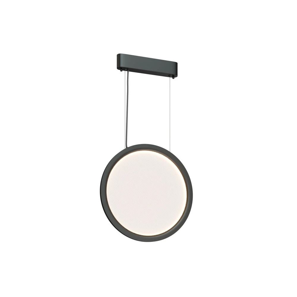 Подвесной светильник вертикальный VEIL 25 Вт 4501950 мм LED 2700-6000K IP20 пульт ДУ в комплекте черный алюминий акрил - Viokon.com