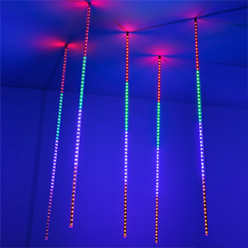 Светодиодная гирлянда ARD-ICEFALL-CLASSIC-D12-1000-5PCS-CLEAR-120LED-LIVE RGB (230V, 11W) (Ardecoled, IP65) 026056 - Viokon.com