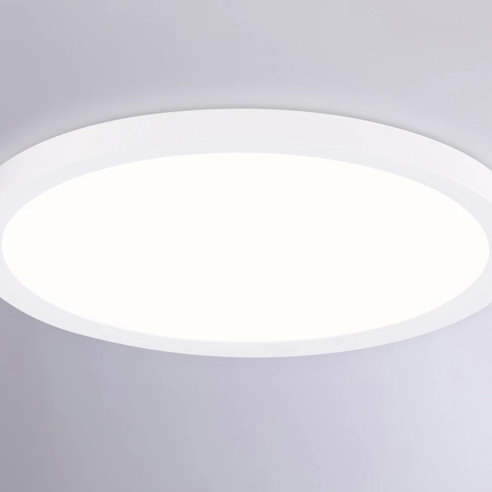 Светильник светодиодный ультратонкий 3000K-6500K с CCT-переключателем FZ1905 WH белый IP54 26W 3000K-6500K CCT-переключатель D370*25 (Без ПДУ) - Viokon.com