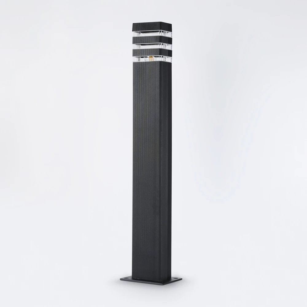 Уличный ландшафтный светильник ST2588 BK/CL черный/прозрачный IP54 E27 max 40W 110*65*800 - Viokon.com